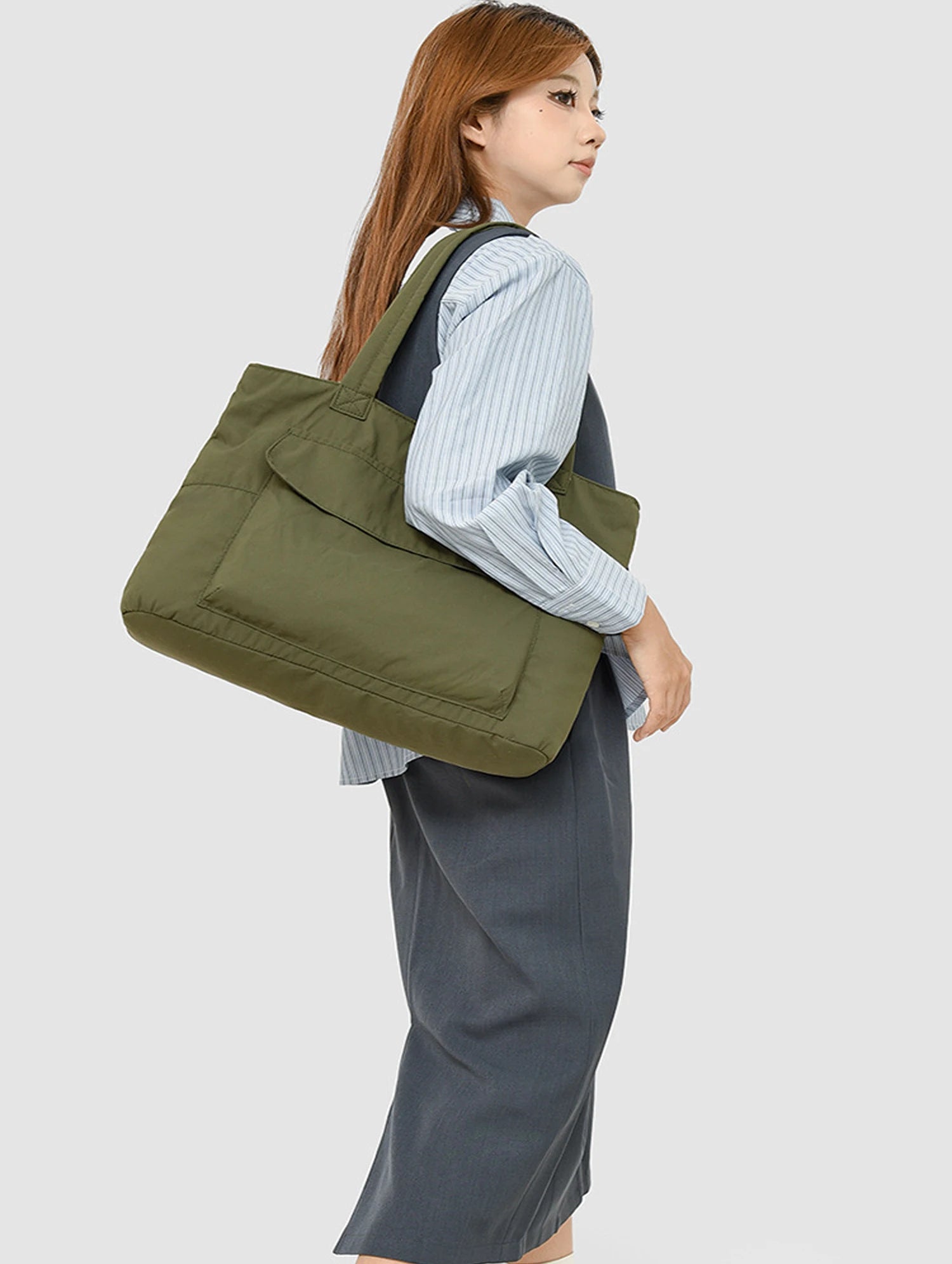 Women's Fashion Shoulder Bag Class Large Capacity Student Tote Bag New Canvas Commuter Handbag Carrying Bags cabas eco bag