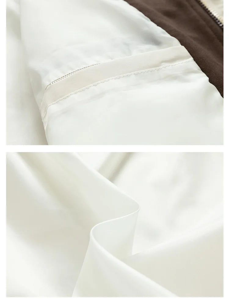 Men's Jacket Thin Hooded Jacket Youth Autumn and Winter New Popular Color Matching High-end Baseball Uniform Casual Hooded