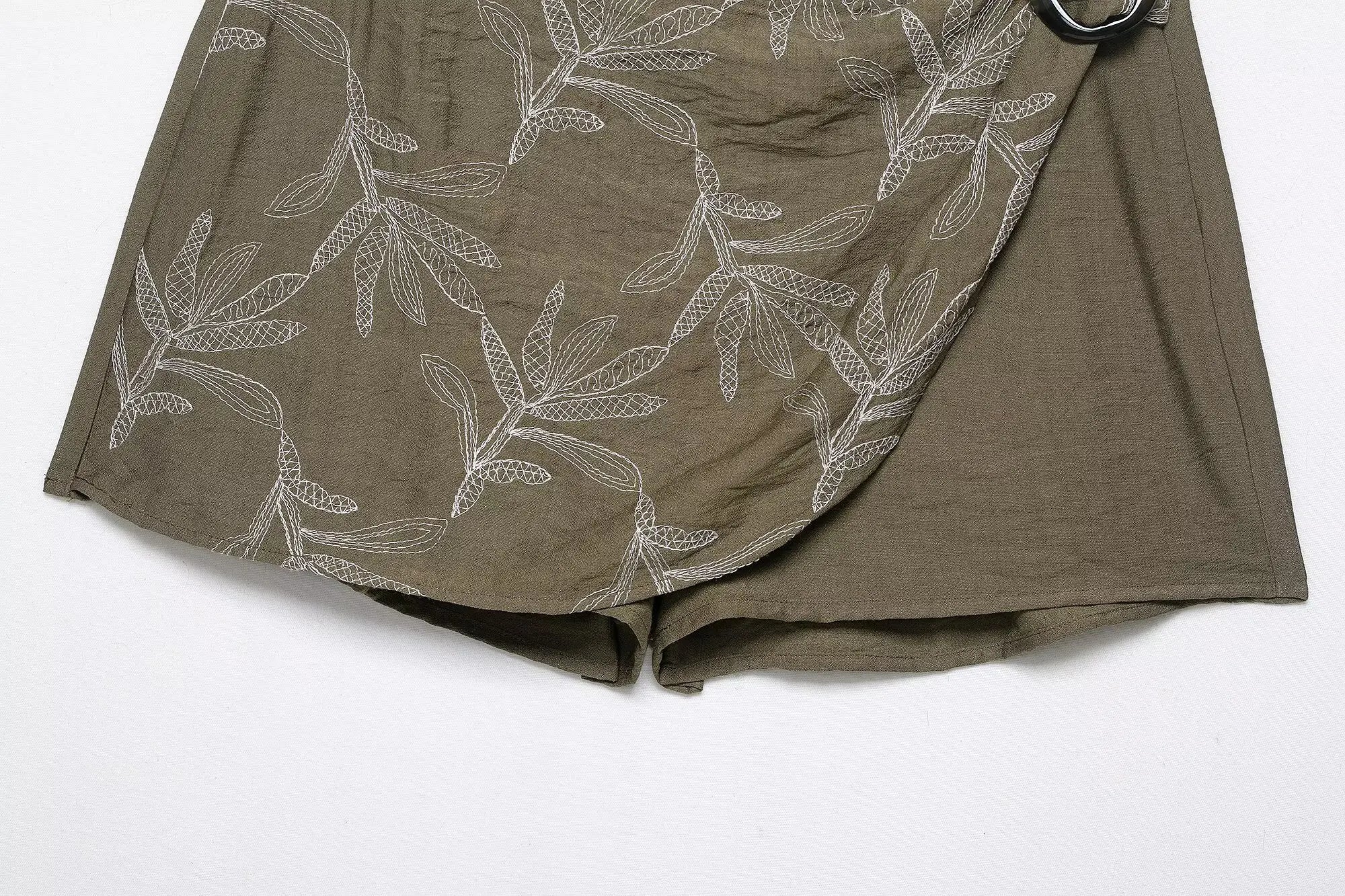 2025 Fashion Elegant Woman Embroidery Short Skirts Sets Women Leisure 2 Piece New Summer Lapel Short Tops +Skirts Two Piece