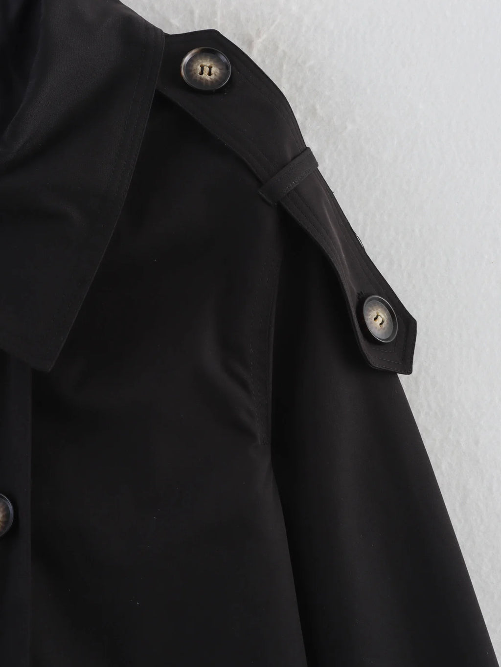 Trench Lady Coat Long Sleeve Coats Woman Jackets Casual Black Urban Classic Elegant New Denim Solid Cropped Outerwears