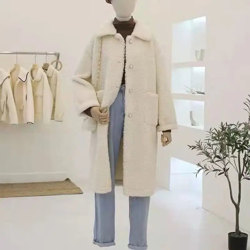 Wool Blend Coats Womens Woolen Coat Lining Fall Corduroy Jacquard Stand-Up Collar Chic French Style Conference Cleanfit Tasteful