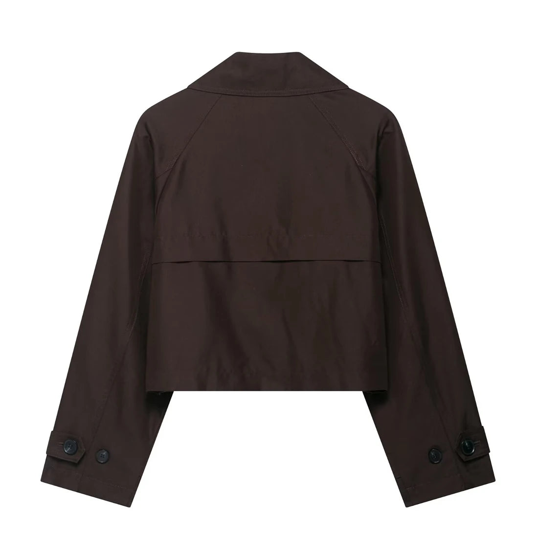 Women's Double-Breasted Short Trench Coat Fashion 2025 New Style Elegant Outerwear for Ladies