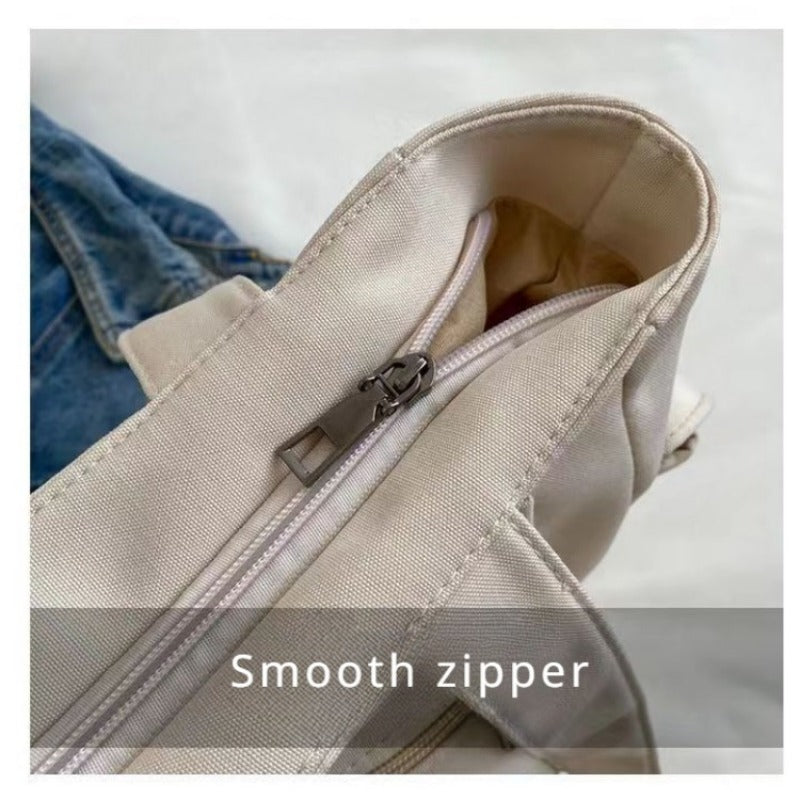 Women's Fashion Shoulder Bag Class Large Capacity Student Tote Bag New Canvas Commuter Handbag Carrying Bags cabas eco bag