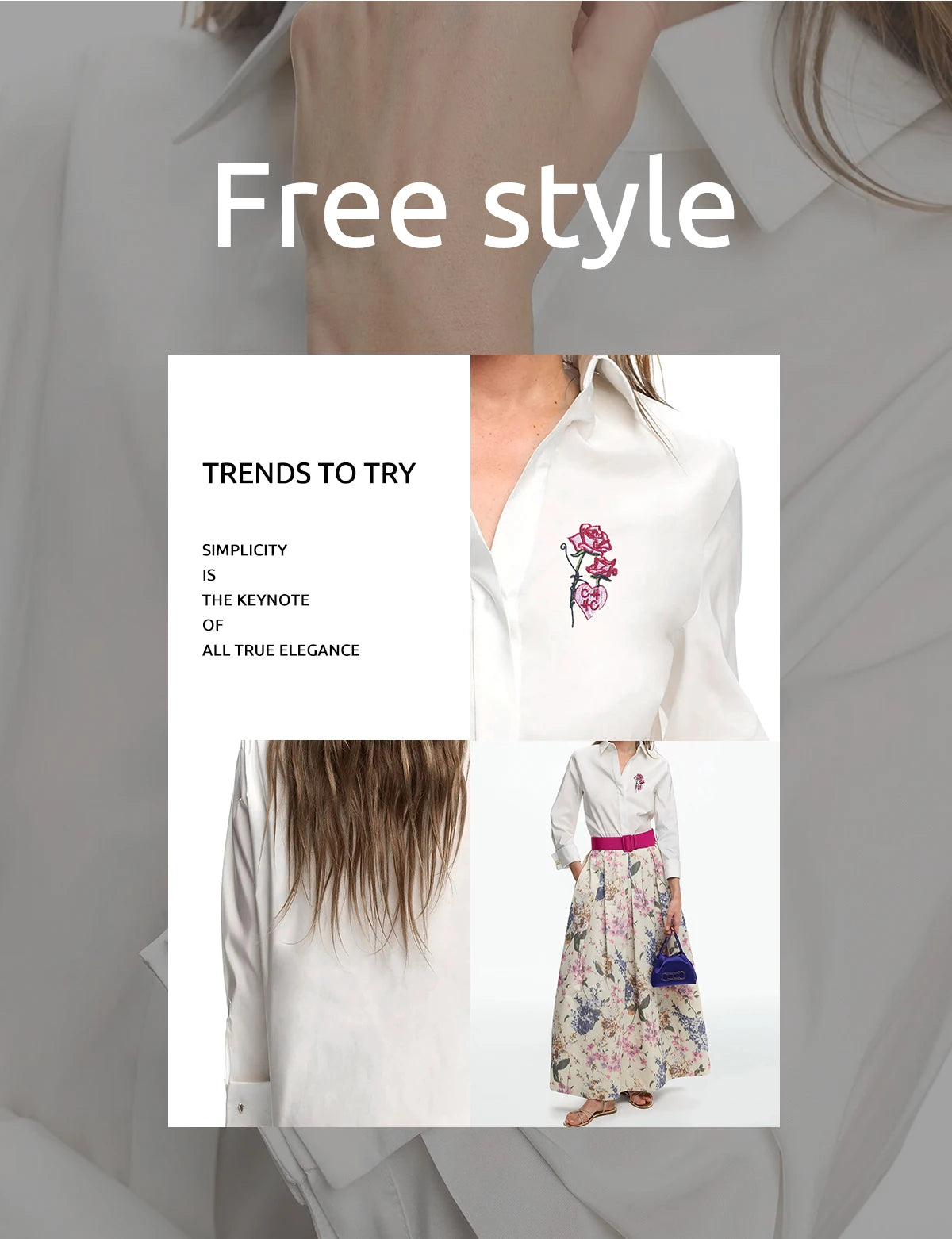 Women Shirts Casual Long Sleeve Blouse Embroidered Flowers Elegant Lapel Loose Shirt Spring Summer Solid Office Lady Tops