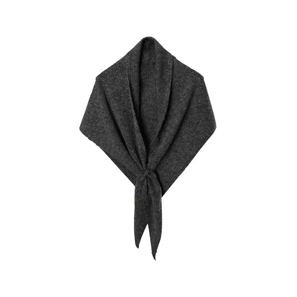 Women Cardigan Scarf Spring and Autumn Fashion Elegant Solid Color Triangle Scarf Retro Outdoor Leisure Shawl Cape Knitted Shawl