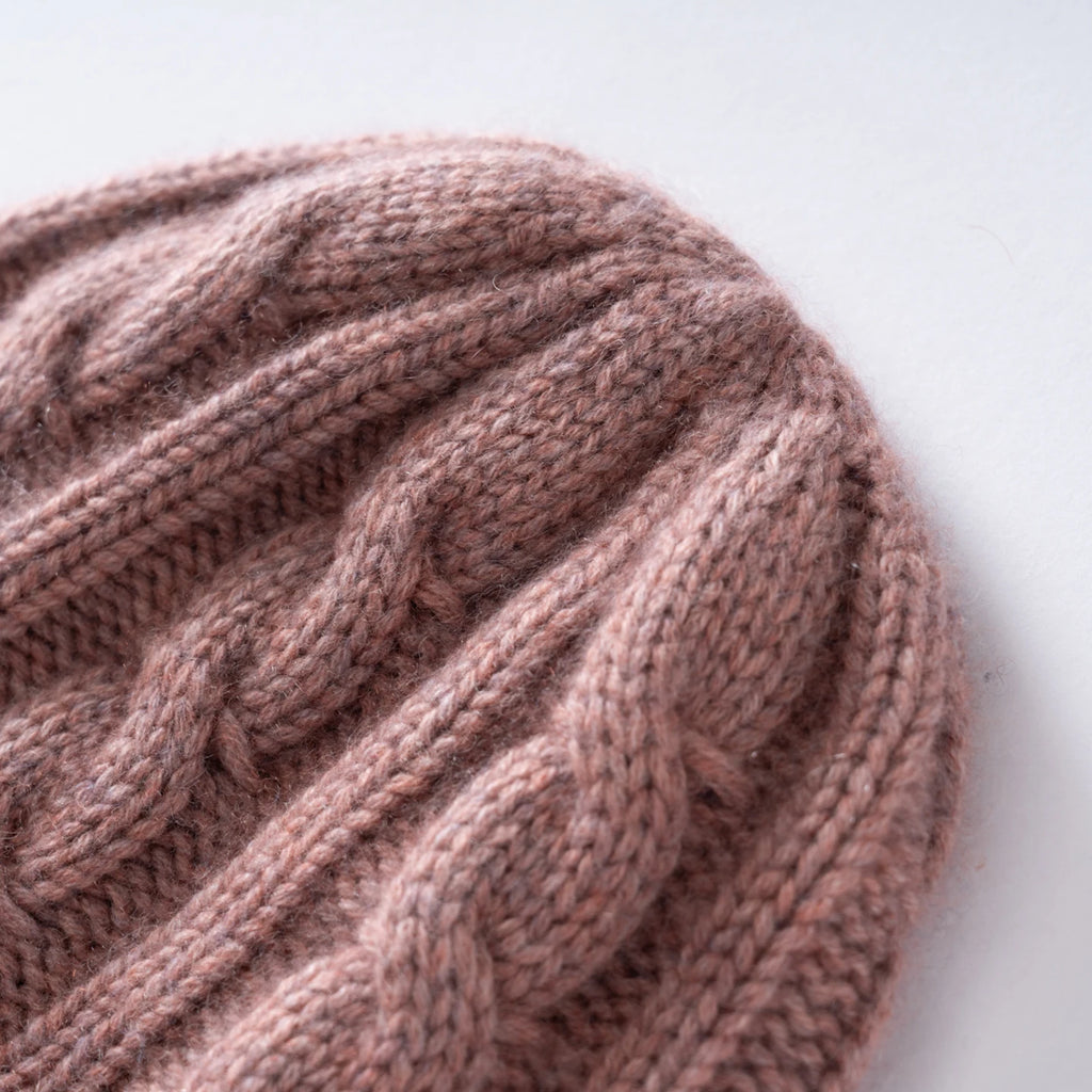 Cashmere Hat For Women/Men Winter New Thickened Fashion Solid Twisted Knitted Beanies Hats Casual Unisex Outdoor Soft Warm Caps