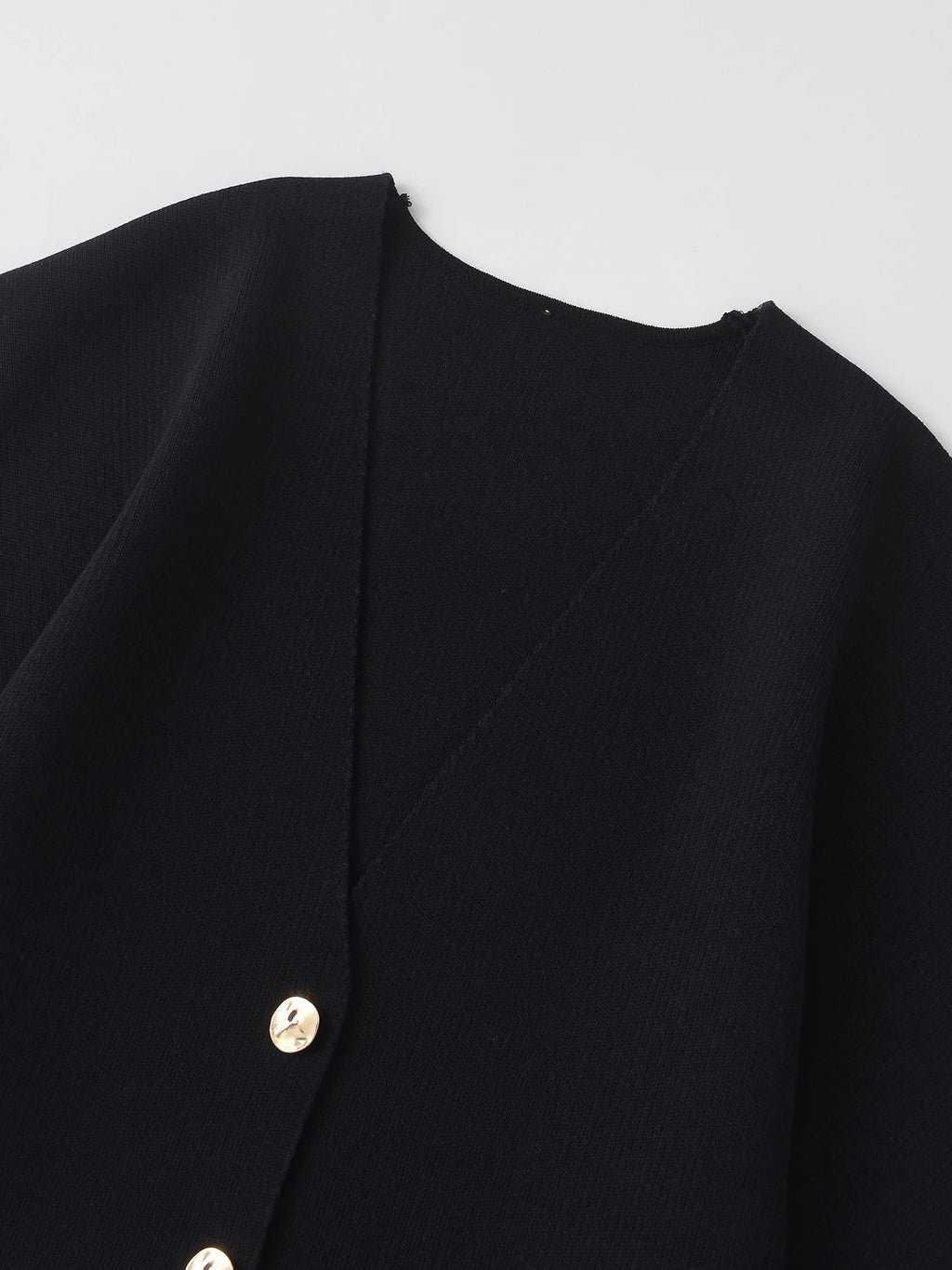 2024 European and American style autumn new women's fashion simple style casual plain needle short sleeve V neck knitted top