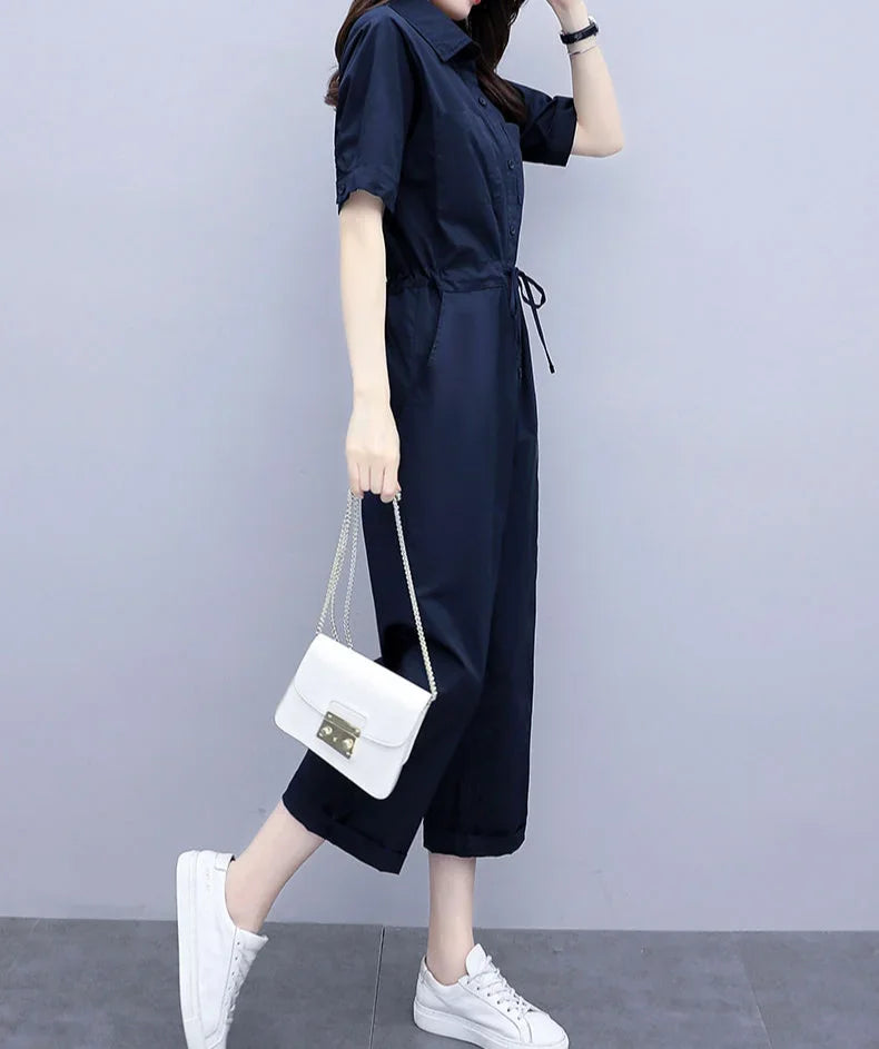 Trousers Woman Summer 2025 Top and Pant Sets for Women 2 Pieces Draw String Comfortable Outfit Cheap Casual Elegant Aesthetic D