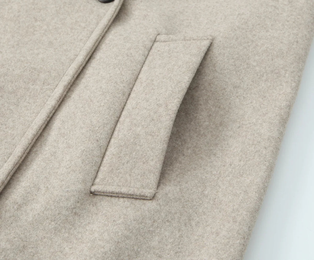 European and American Women's Clothing, New, Soft Loose Lapel Long-sleeved Coat and Coat