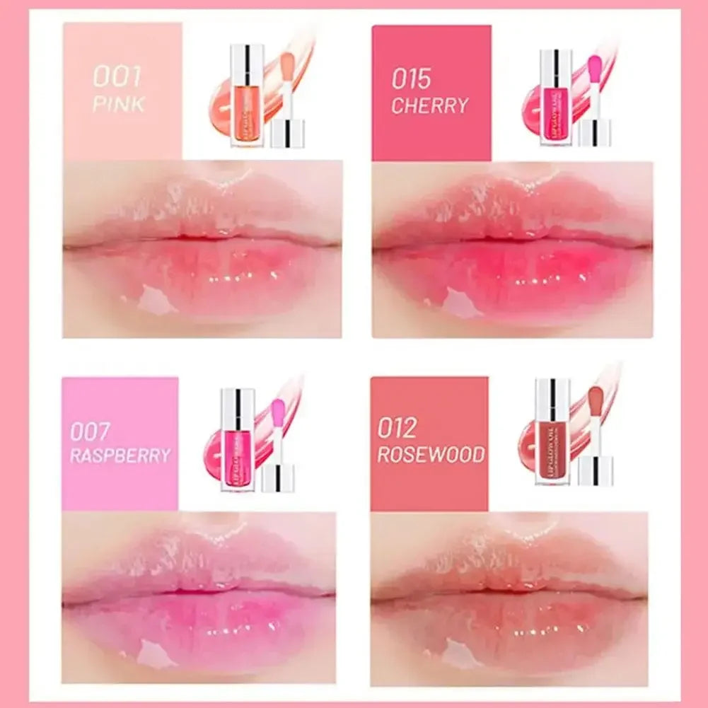 Lip Oil Gloss Lip Plumper Makeup Moisturizing NonSticky Sexy Water Glossy Glitter Primer Tint Lip Balm Care Cosmetics