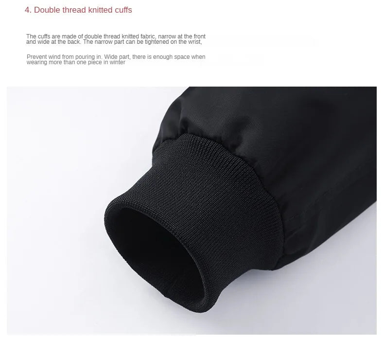 Cargo Jacket Man Autumn Winter Warm Fashion Vintage Male Coat High Street Trend All Match Streetwear Locomotive Cotton Clothing