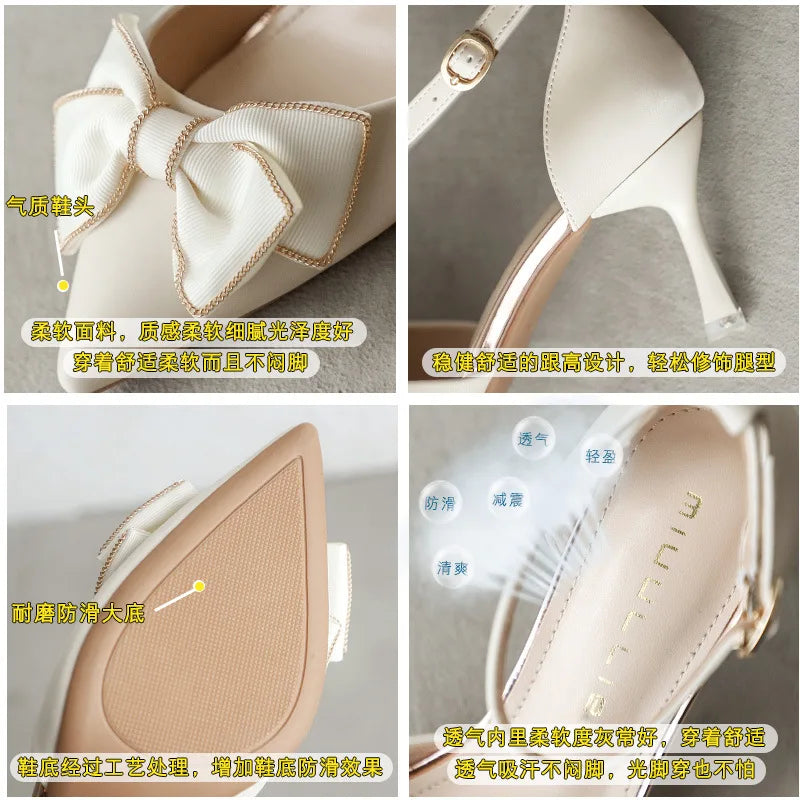 Shoes for Woman 2025 New Designer Luxury Elegant Medium Heels Women's Shoes Comfort Summer Elegant Female Party Fashion Classics