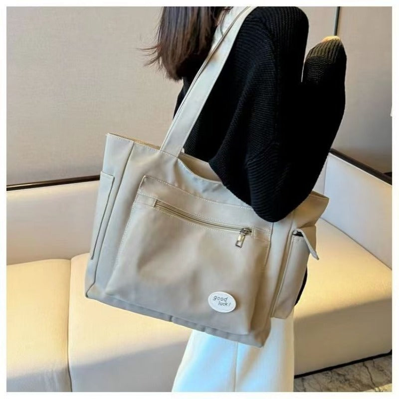 Women's Fashion Shoulder Bag Class Large Capacity Student Tote Bag New Canvas Commuter Handbag Carrying Bags cabas eco bag