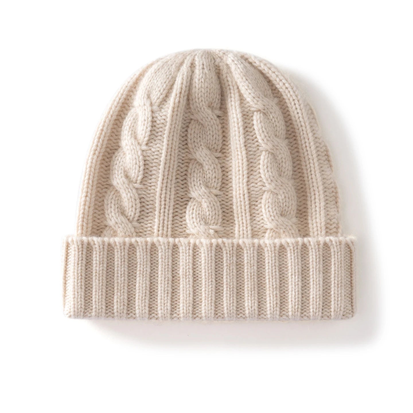 Cashmere Hat For Women/Men Winter New Thickened Fashion Solid Twisted Knitted Beanies Hats Casual Unisex Outdoor Soft Warm Caps