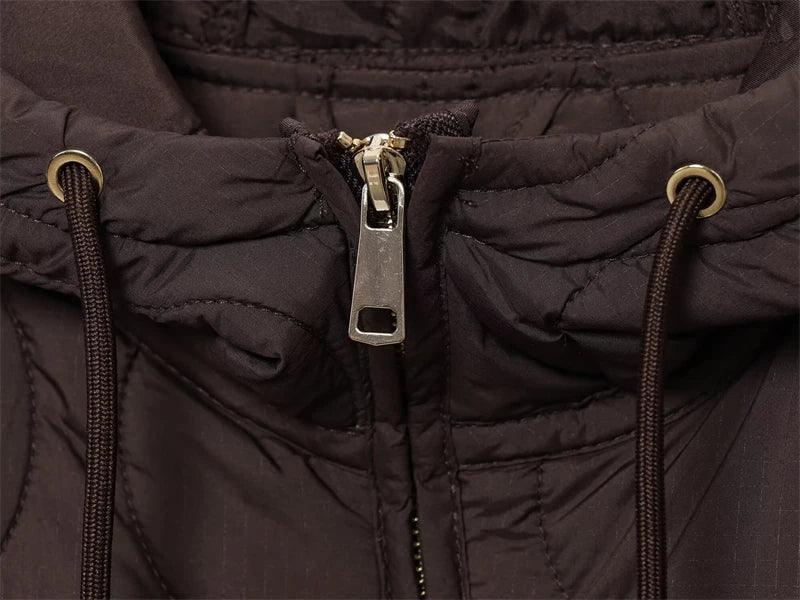 Women's Coat 2025 New Fashion Autumn and Winter Warm Hooded Parkas Quilted Coat for Women Casual Chic Ladies Coat