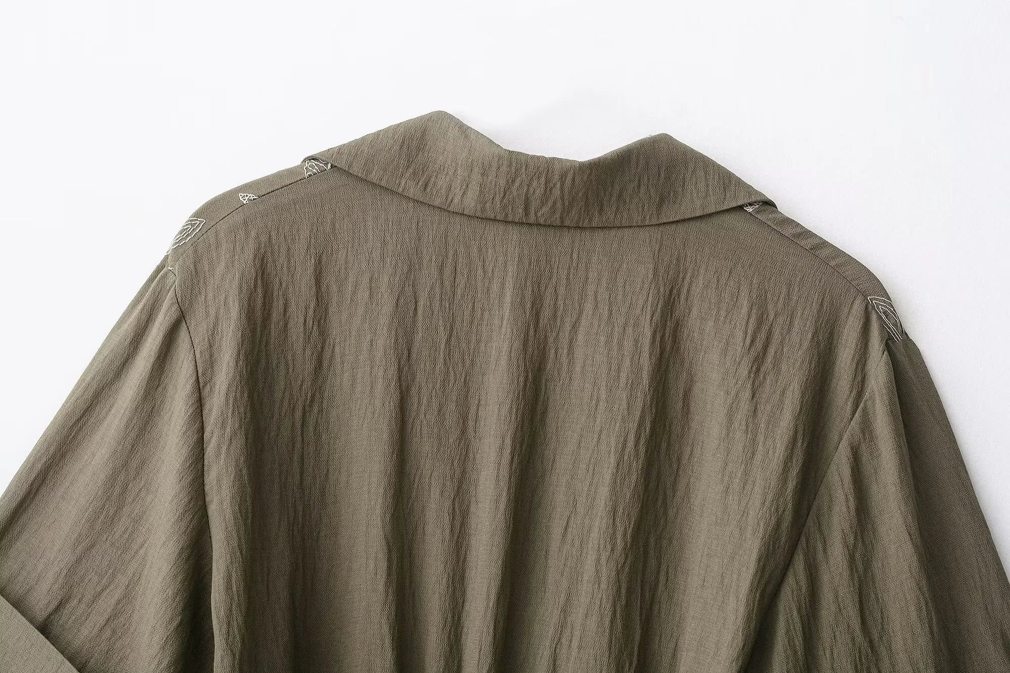 2025 Fashion Elegant Woman Embroidery Short Skirts Sets Women Leisure 2 Piece New Summer Lapel Short Tops +Skirts Two Piece