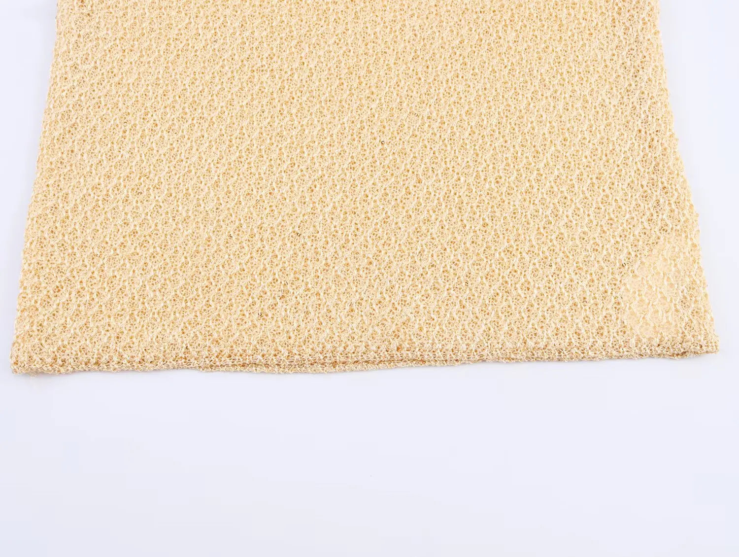 Women's Clothing 2025 New Style European And American Fashion Simple Pearl Decoration Knitted Top Knitted Vest