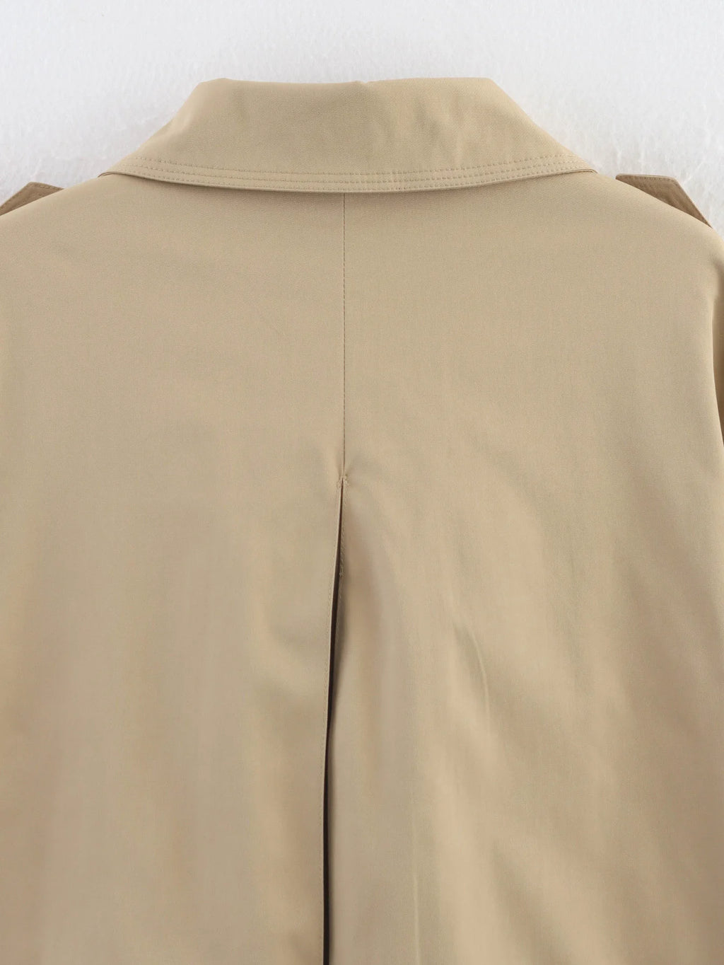 Trench Lady Coat Long Sleeve Coats Woman Jackets Casual Black Urban Classic Elegant New Denim Solid Cropped Outerwears