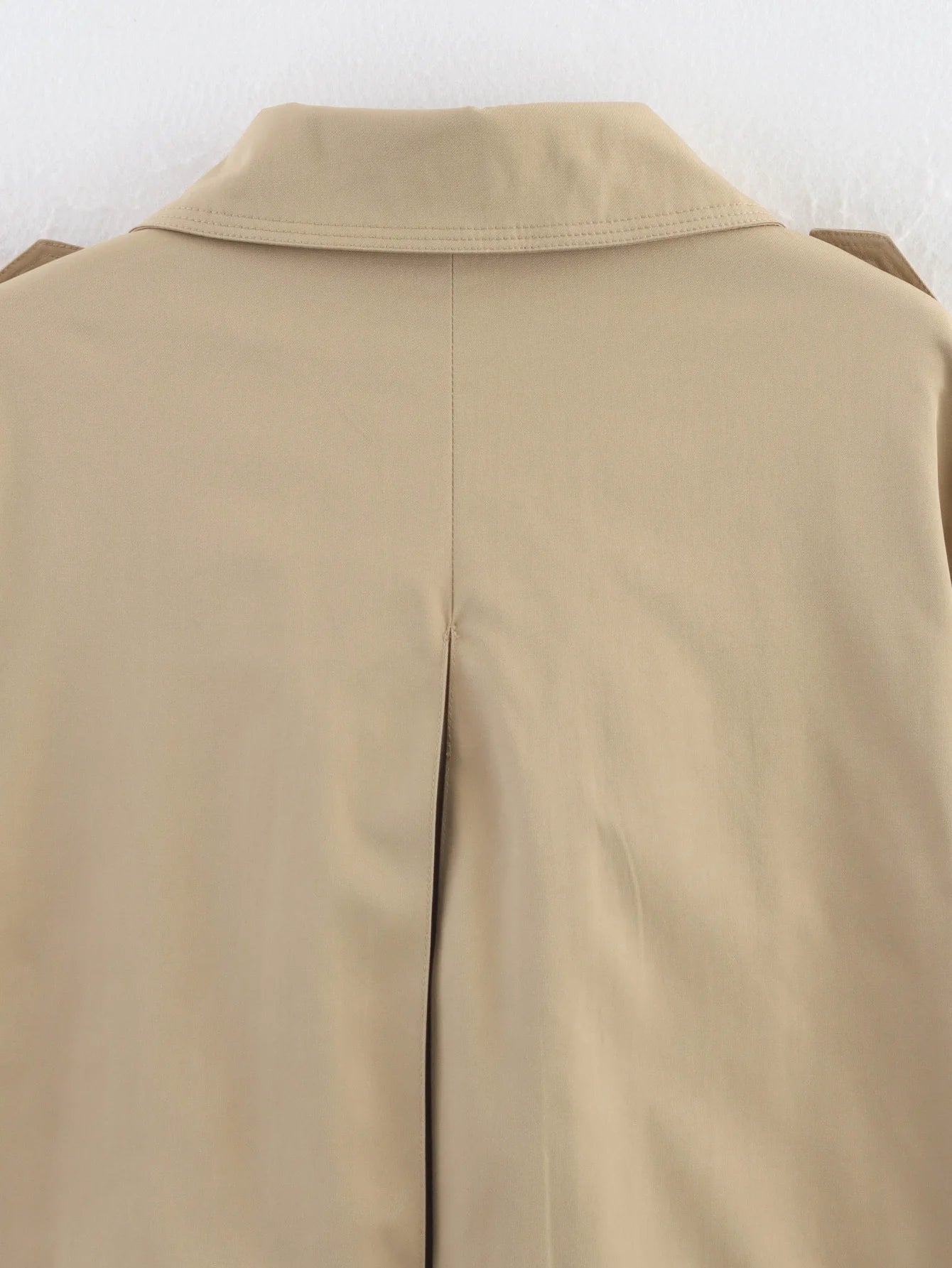 Trench Lady Coat Long Sleeve Coats Woman Jackets Casual Black Urban Classic Elegant New Denim Solid Cropped Outerwears