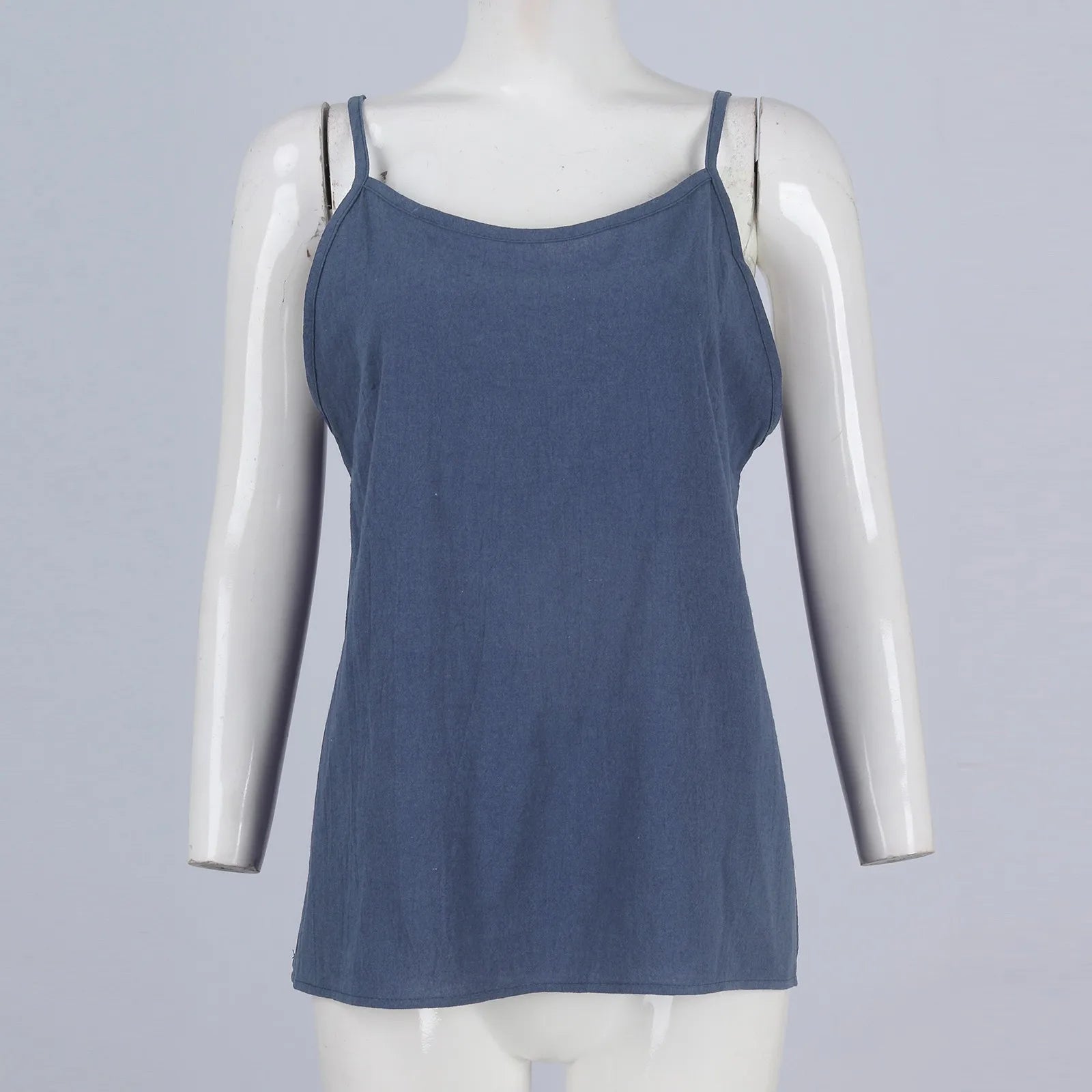 Women's tops sexys Cotton Linen Camisole Vest Summer Loose Sleeveless Versatile Bottom Top solid color blouse classic camisetas