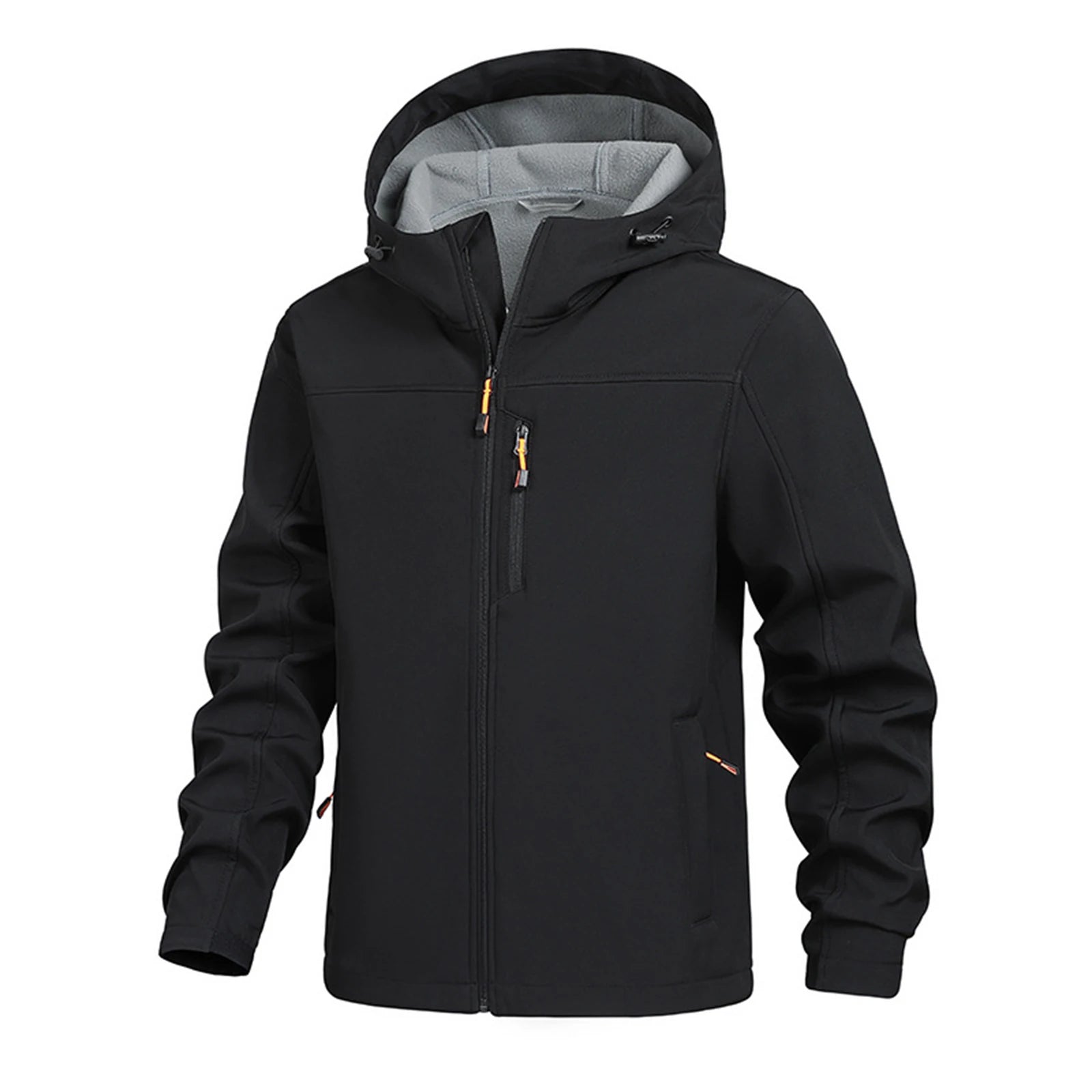 Autumn Winter Hooded Jackets For Man Outdoor Hiking Hunting Fishing Waterproof Hooded Casual Fleece Jackets Men Outwear Coats