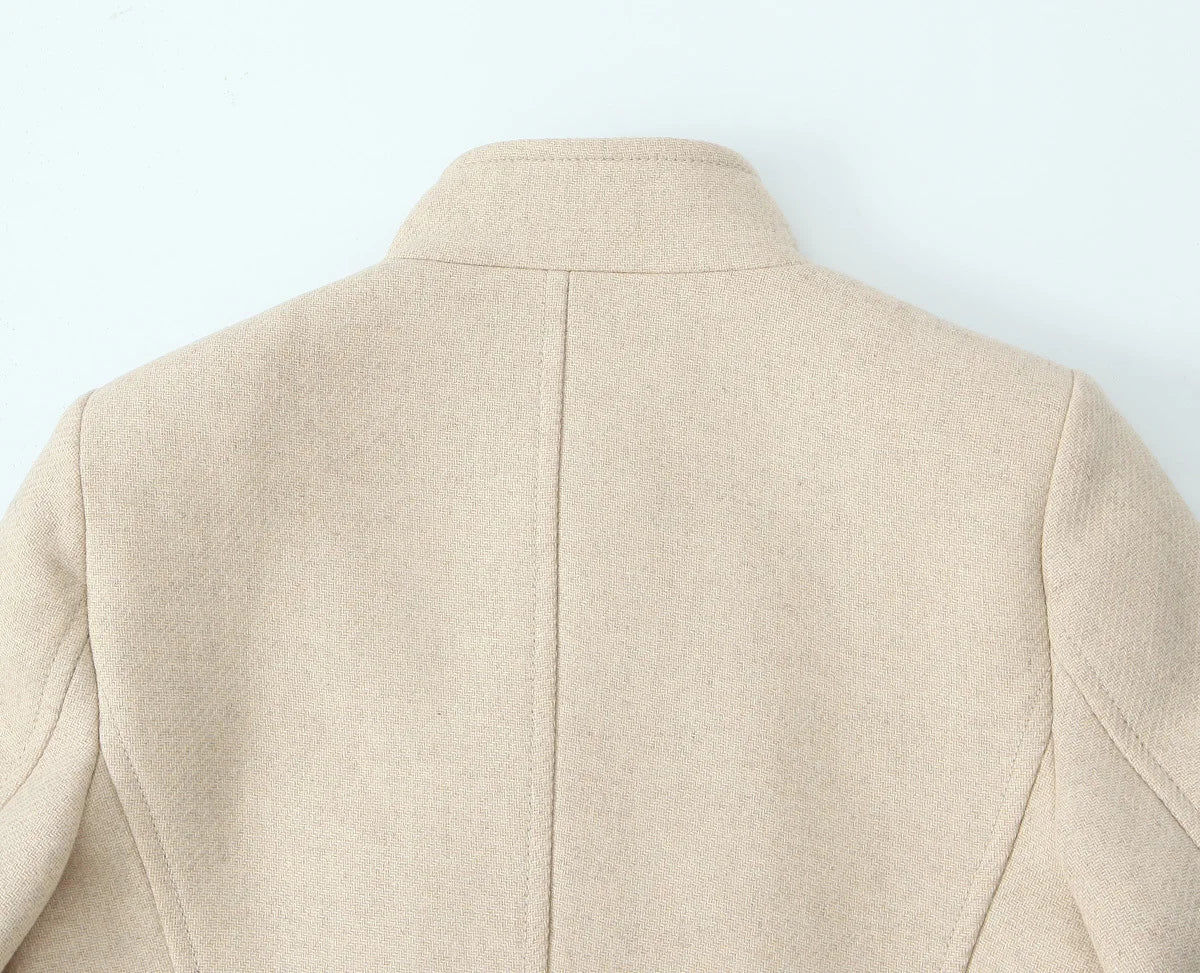 Woolen Coat Fall Fashion Black Long Coat Elegant And Pretty Women's Coats American Retro Autumn Outerwear Urban Coats