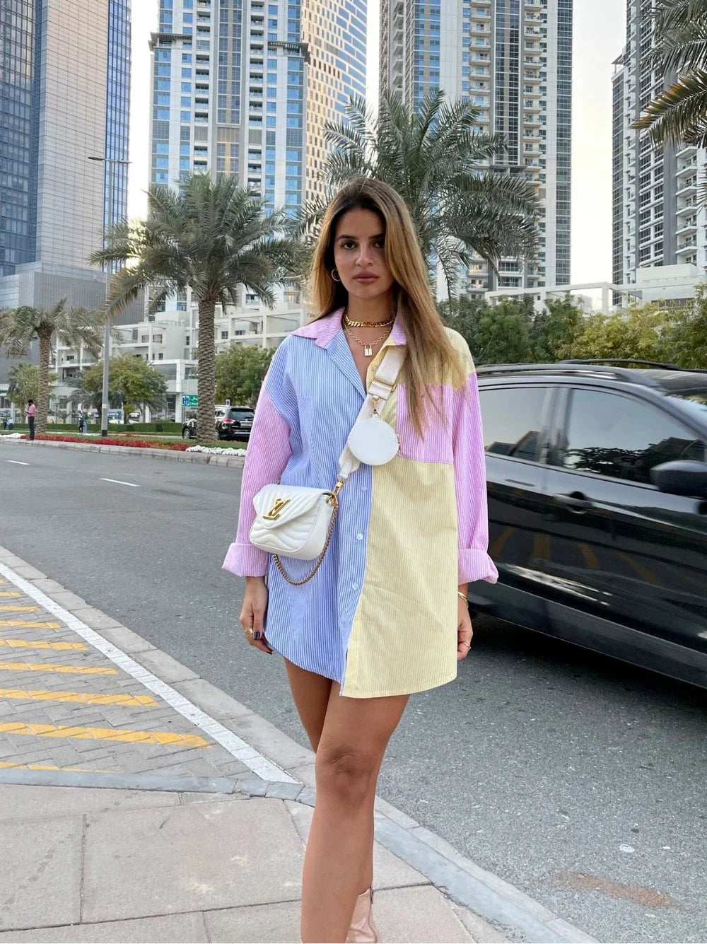 Women's Shirt Elegant Office 3 Color Long Sleeve Ladies Top Fashion Ruched Stand Collar Single Breasted Causal Simple Shirt