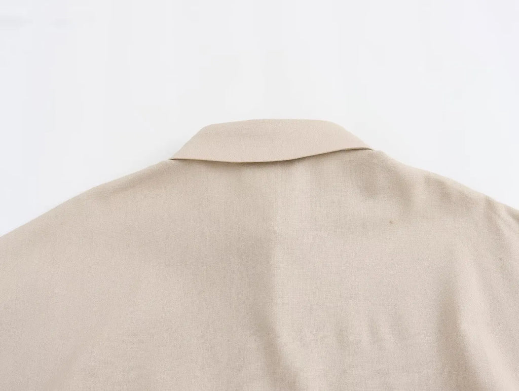 2025ZA&JIA new women's wear European and American style French design shirt versatile casual loose shirt