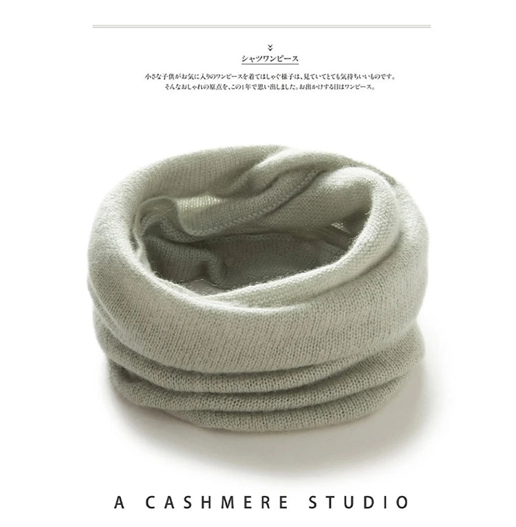 Women 100% Cashmere Bottom Price Tube Scarf Light Chimney Scarf Neck Gaiter Warmer Cowl Collar Loop Soft Knit Accessories Kids