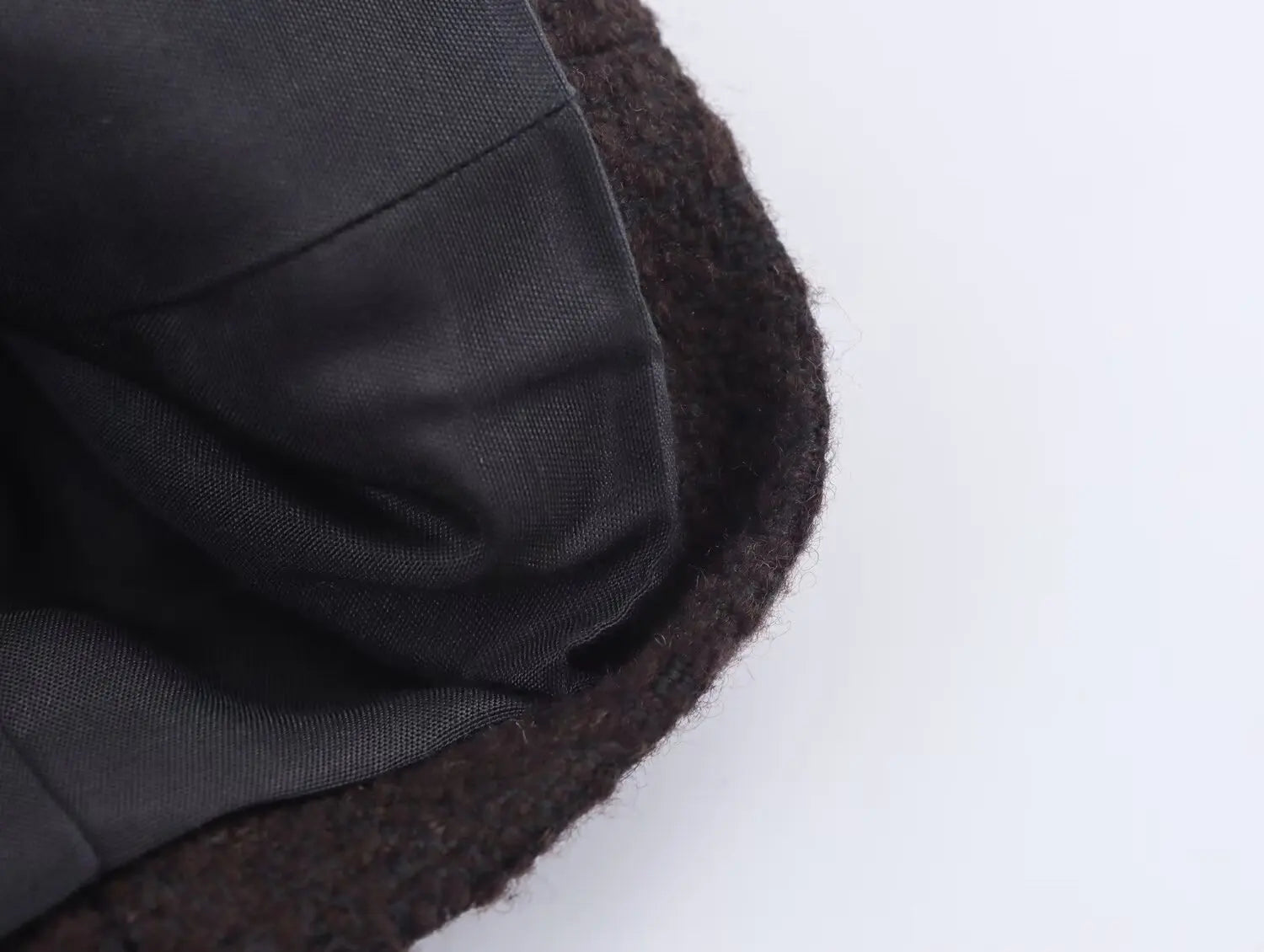 HH Women's Autumn Fashion Tweed Jacket Round Neck Short Woolen Jacket Female Commuter Versatile Fragrant Breeze Casual Coat