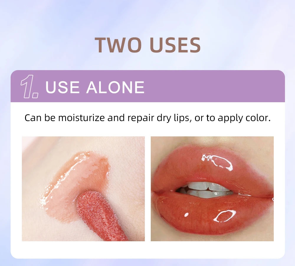 Plump Lip Glow oil Lip Care Oil Plumping Lip Gloss Non-Sticky Formula lip oil moisturizing Lipstick Hydrating Polished lips oil
