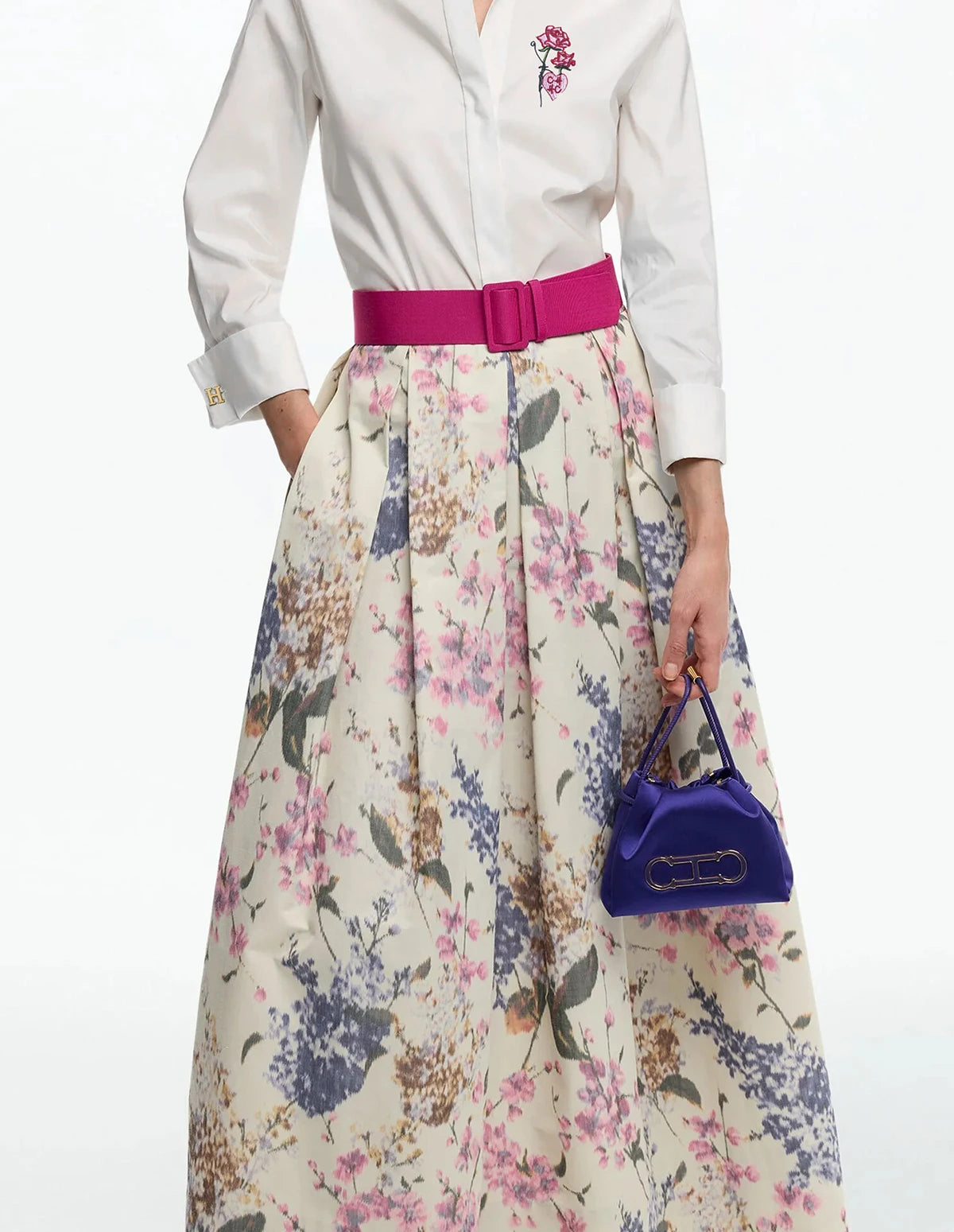 Women Shirts Casual Long Sleeve Blouse Embroidered Flowers Elegant Lapel Loose Shirt Spring Summer Solid Office Lady Tops