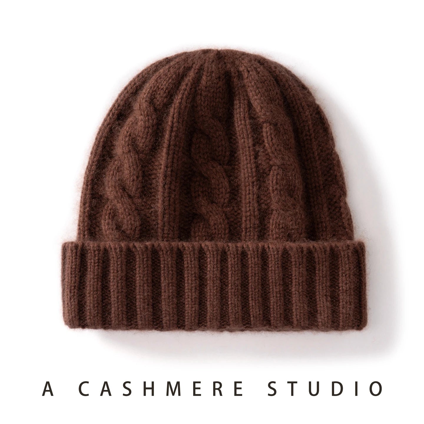 Cashmere Hat For Women/Men Winter New Thickened Fashion Solid Twisted Knitted Beanies Hats Casual Unisex Outdoor Soft Warm Caps