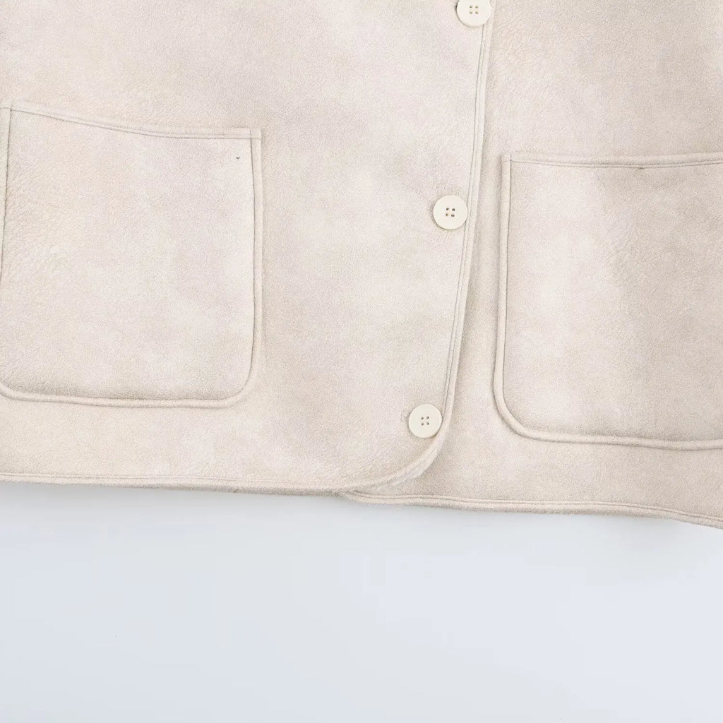 Women's Leather Jacket Coat Female Vintage Jackets Streetwear Turn-Down Collar Loose Outerwear Lady Autumn Winter Clothes Coats