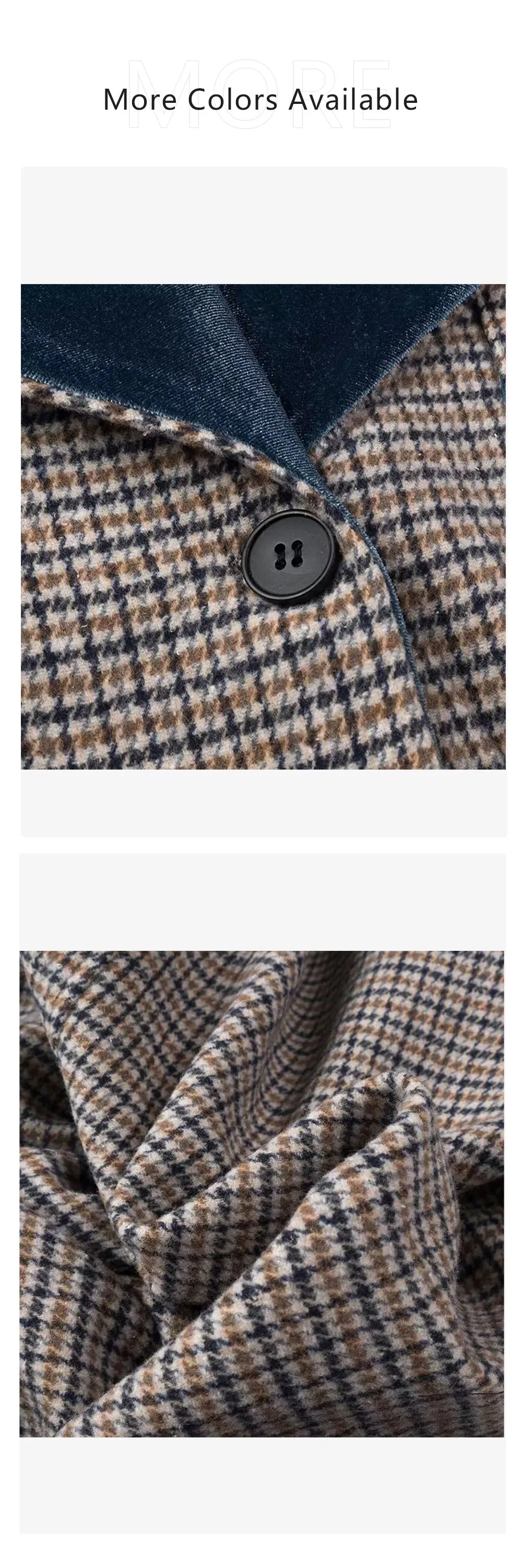 Autumn new women's clothing fashionable temperament versatile casual long plaid woolen coat