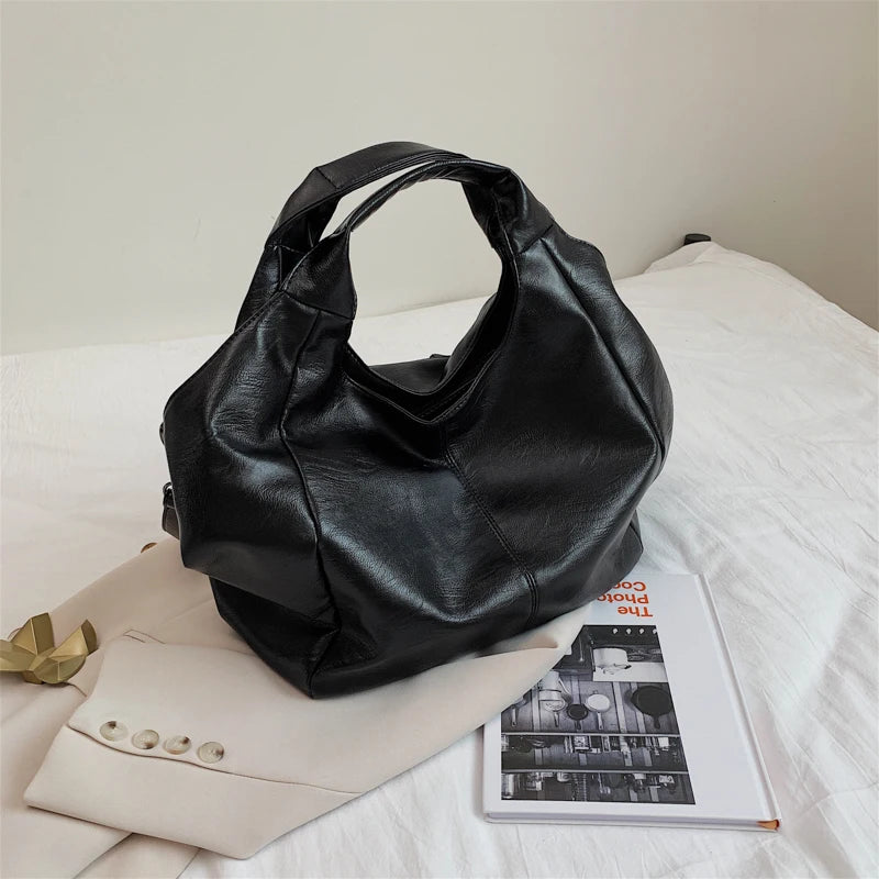 Fashion Women Handbags Female Large Shoulder Bags For Travel Weekend Shopping Feminine Bolsas Soft Leather White Messenger bag