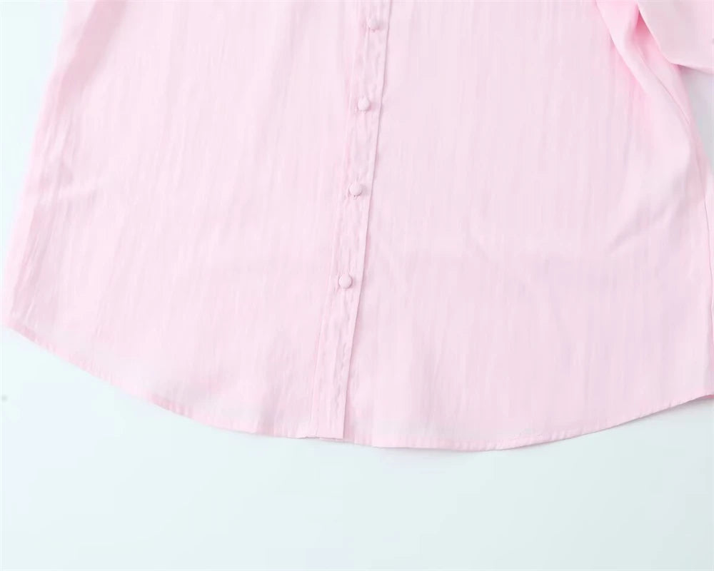 Women's Shirt 2025 New Fashion Autumn Winter Long Sleeve Soft Drape Shirt for Women Casual Chic Ladies Clothes