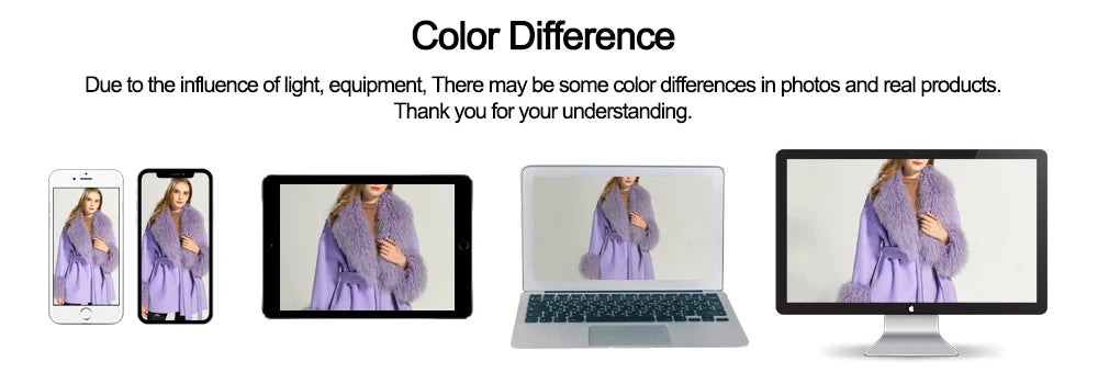 Women Cashmere Wool Coat With Real Mongolian Sheep Fur Collar  Ladies Autumn Winter Fashion Long Outwear Full Sleeve Fur Jacket