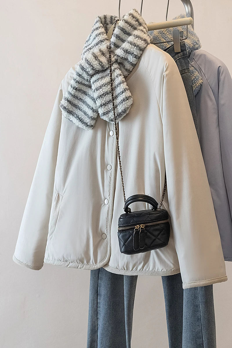 Women Coat 2025 New Double Sided Wearable Polar Fleece Loose Long Sleeve Keep Warm Jacket Tops