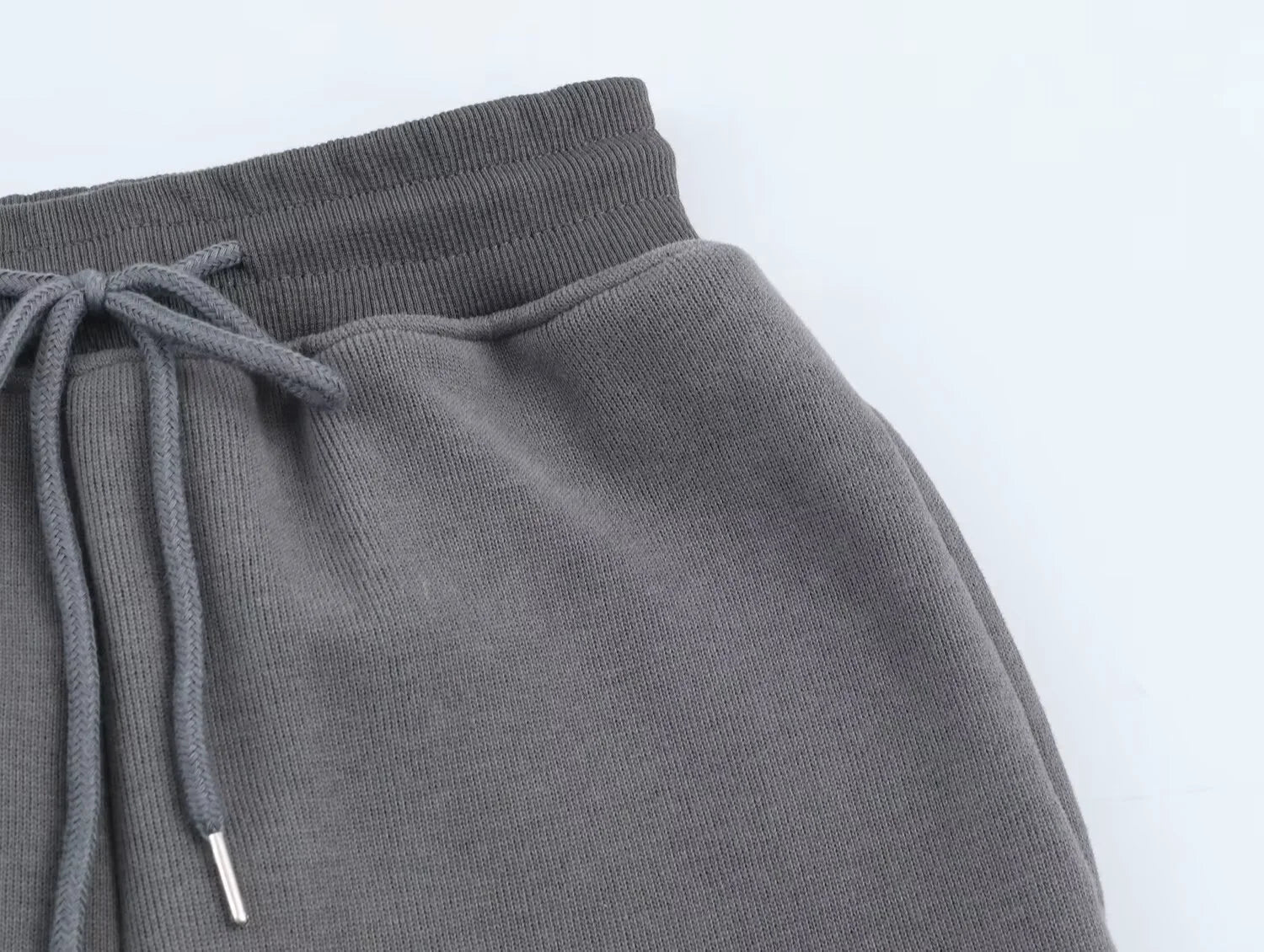 2025 Winter New Women's Clothing: Versatile Casual Fashion Simple Ribbed Soft Hooded Sweatshirt + Straight Leg Pants