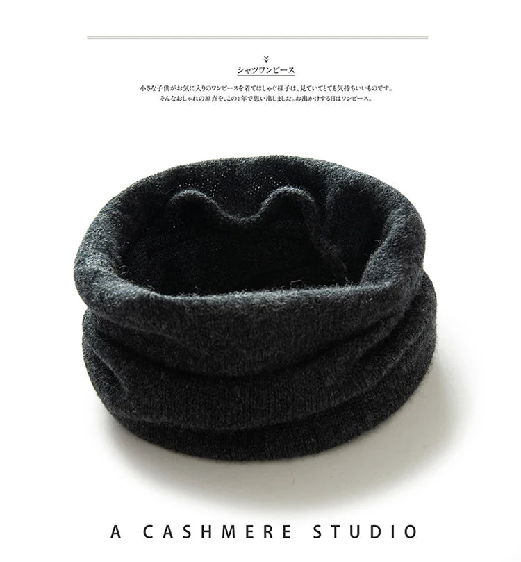 Women 100% Cashmere Bottom Price Tube Scarf Light Chimney Scarf Neck Gaiter Warmer Cowl Collar Loop Soft Knit Accessories Kids