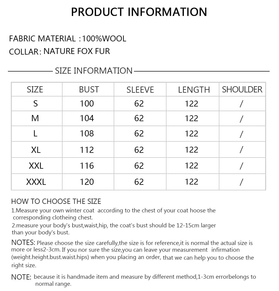 New Cashmere Coat Women Wool Long Real Fox Collar Coat Fashion Winter Warm Wool Blends Coats New Style Best Selling