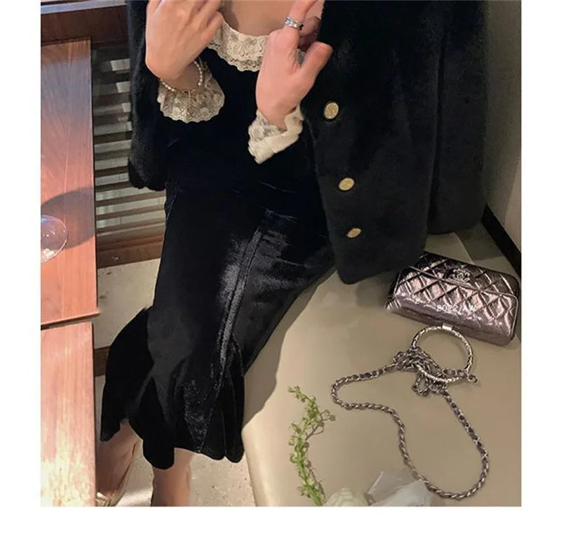 Women's Coat  Women's fur Coat New Fashion Mink fur Coat Women's Autumn and Winter new Fur Short Ladies Wind Chaebol Daughter