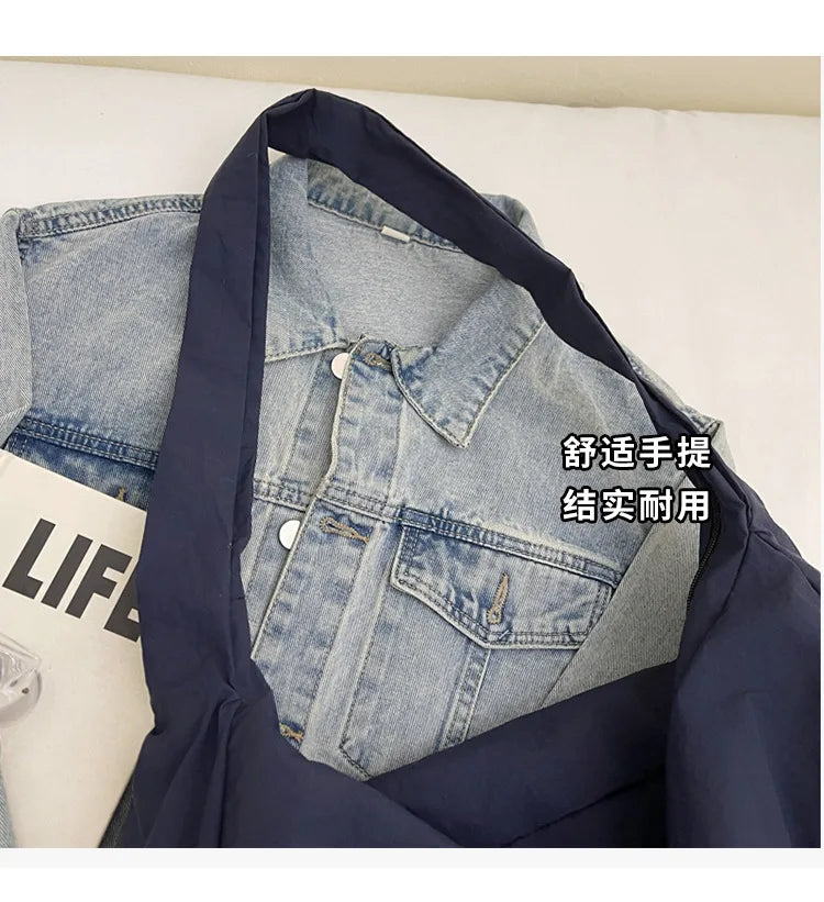 Women's Handbag Large Women Shoulder Shopper Bag Canvas Luxury Designer Cloth Tote Bags for Woman 2025 Trend Brands Big Female