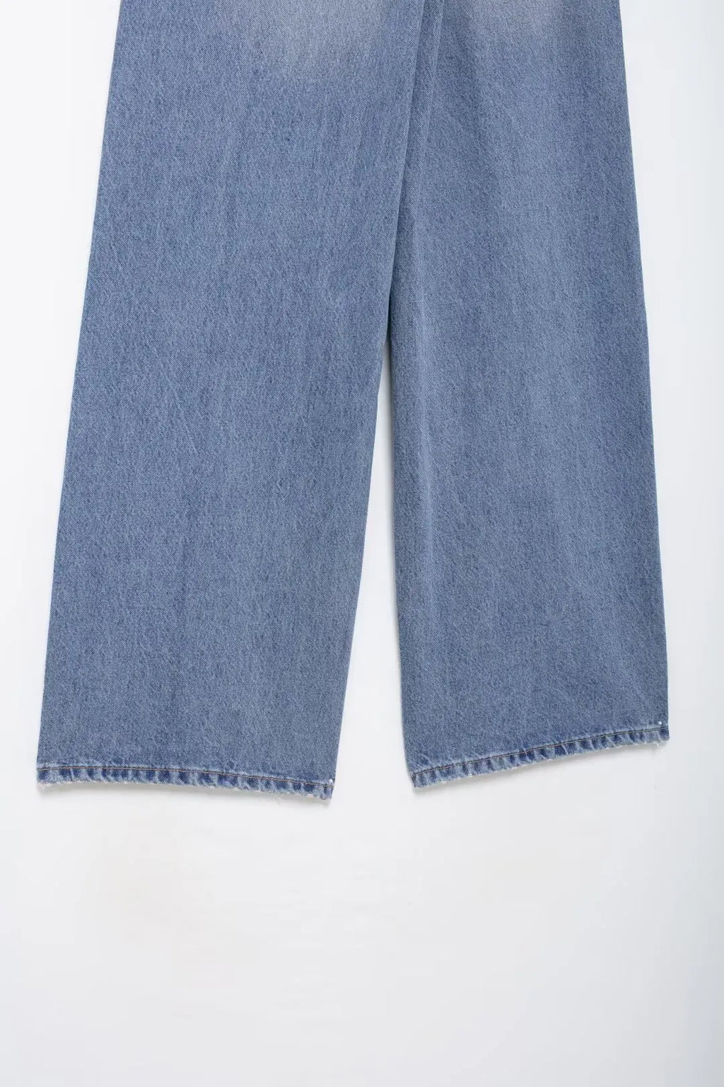 Jeans For Woman New Fashion Asymmetric Design High Waist Wide Leg Trousers Casual Women's Straight Leg Jeans