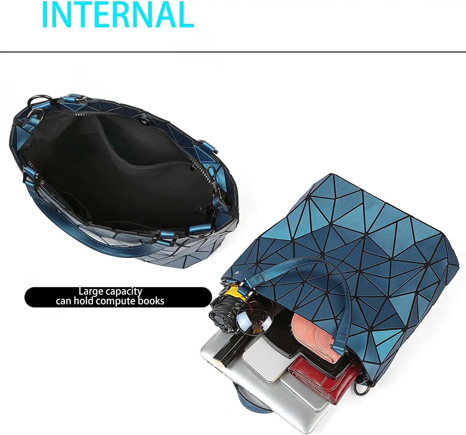 Handbags Bags For Women 2025 Designer Luxury Tote Bucket Bag Fashion Geometric Crossbody Shoulder Messenger Hand Bag Silver