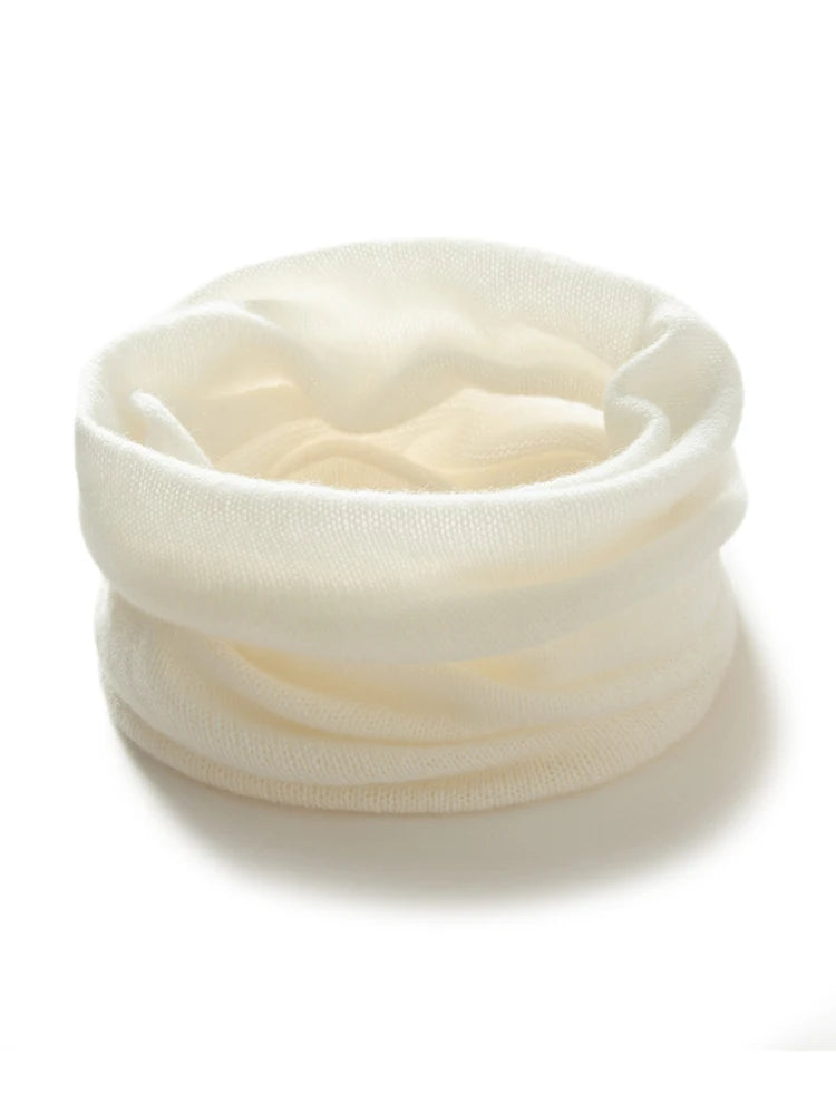 Women 100% Cashmere Bottom Price Tube Scarf Light Chimney Scarf Neck Gaiter Warmer Cowl Collar Loop Soft Knit Accessories Kids
