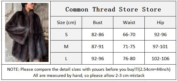 Fashion Medium-length Fur Coat Women Elegant Solid Lapel Hidden Button Loose Coats Lady 2025 Winter New Commute Office Outerwear