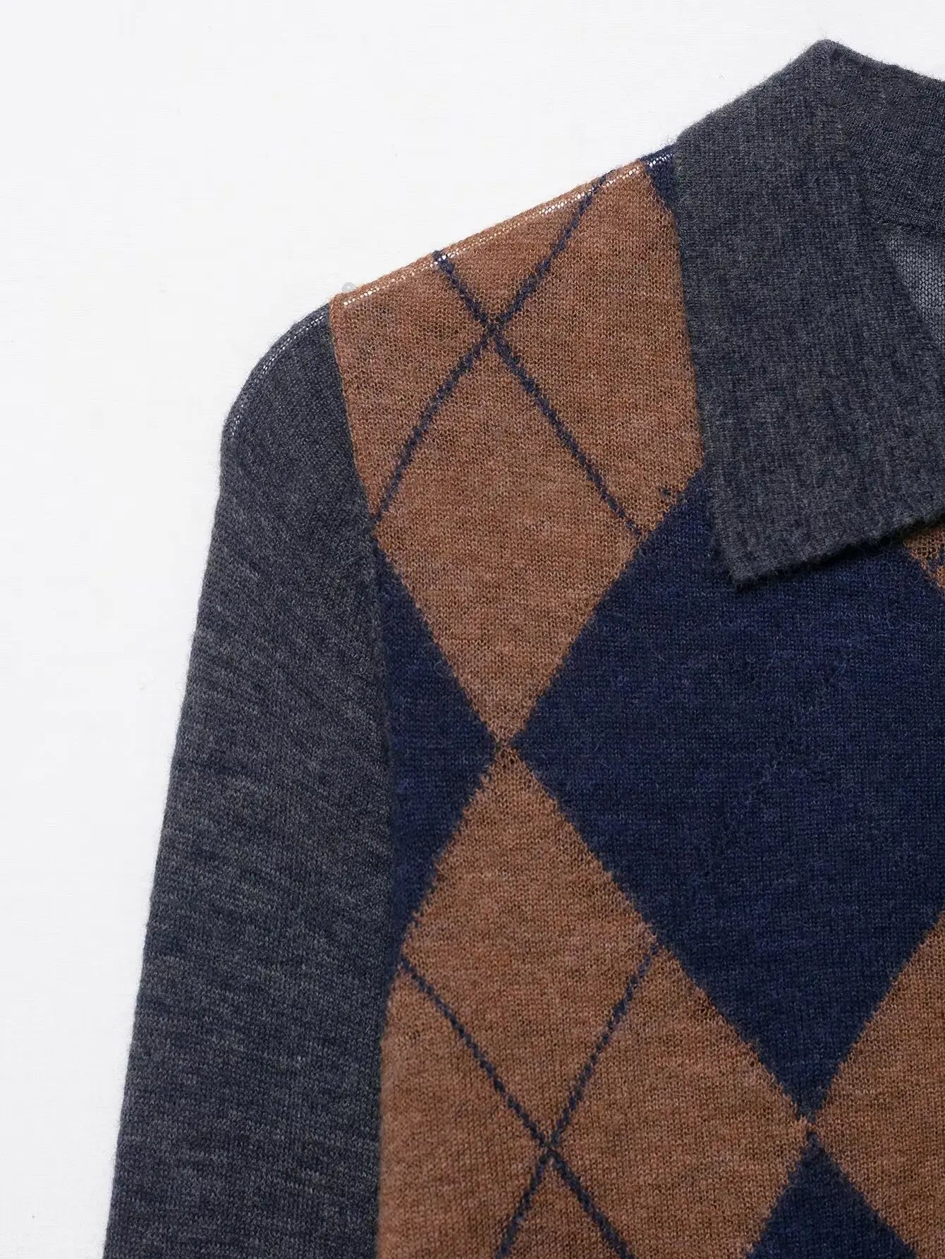 Women Sweater Pullover 2025 Autumn Winter New Fashion Long Sleeves Printing Women Sweater Pullover Elegant Hight Street Top