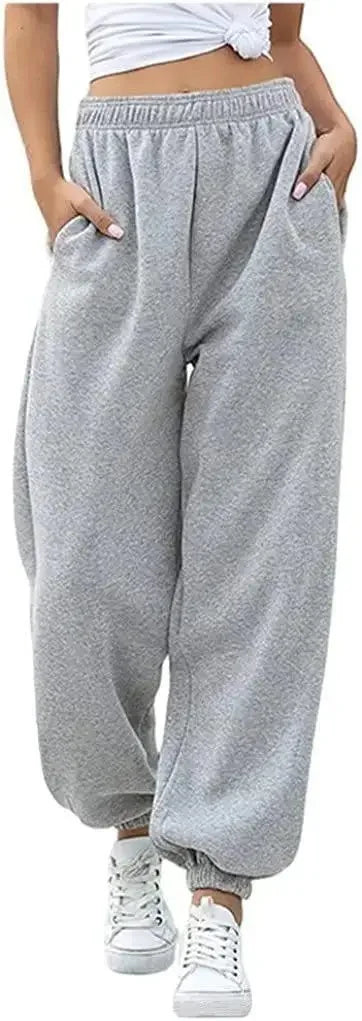 High Waist Casual Sporty Women's Pants Fashionable Home Wear Long Trousers Women's Loose Fit Sweatpants Versatile Trousers